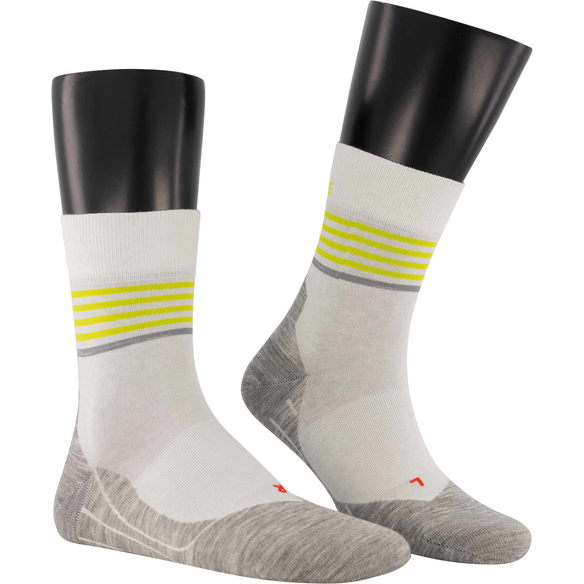 Falke Herren Socken grau Mikrofaser/Funktion Gestreift