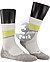 Serie RU4 Reflect, Socken, Baumwolle, weiß-grau - weiß