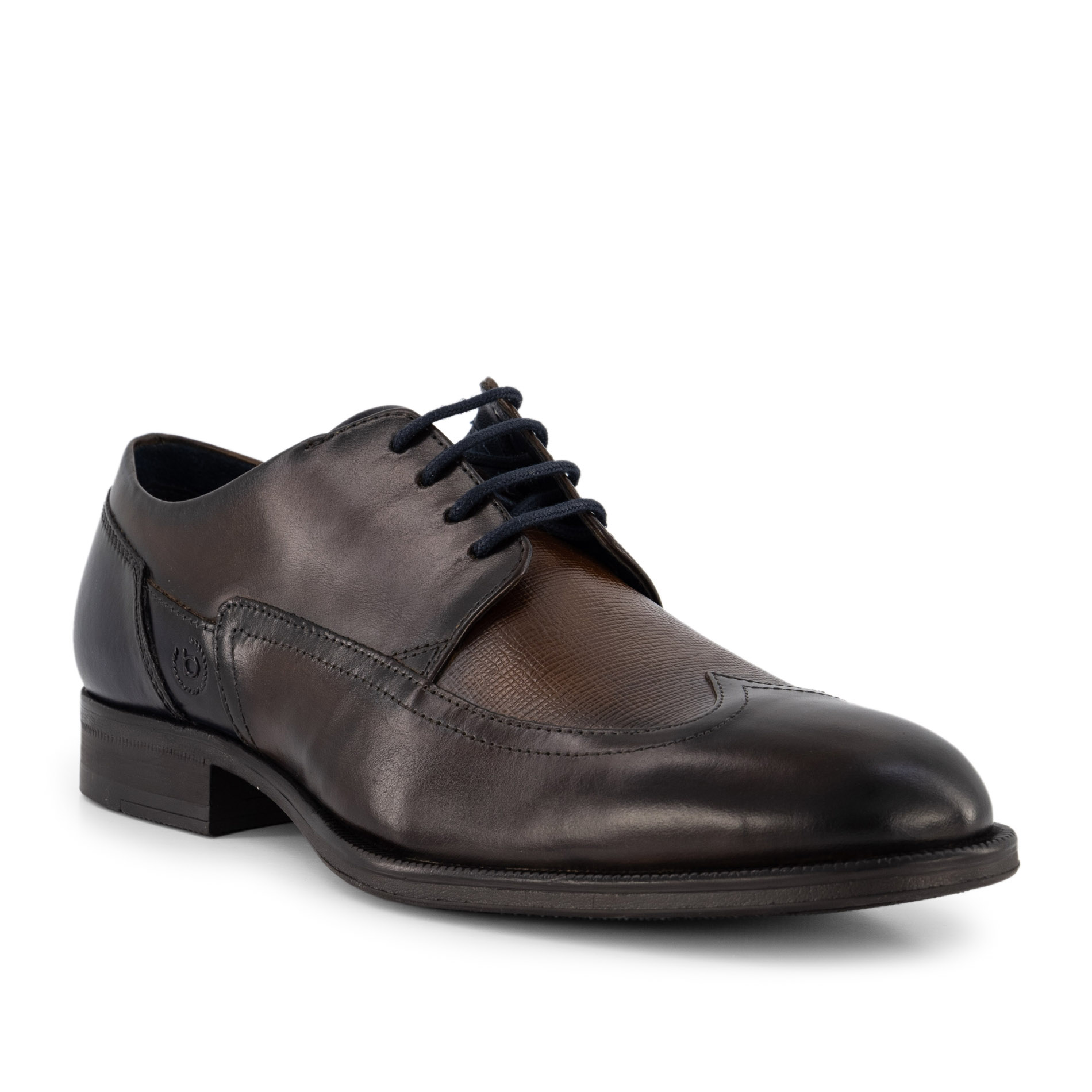 bugatti Herren Schnürschuhe braun Glattleder