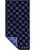 Handtuch, 50 x 100 cm, navy gemustert - navy