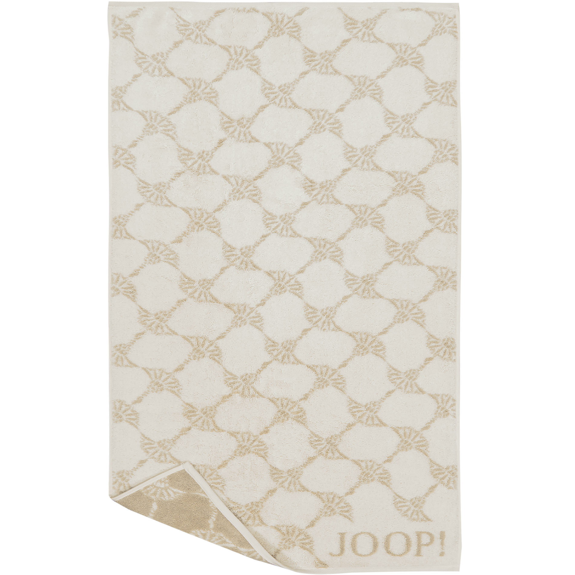JOOP! Herren Duschtuch beige Baumwolle & Mix Gemustert