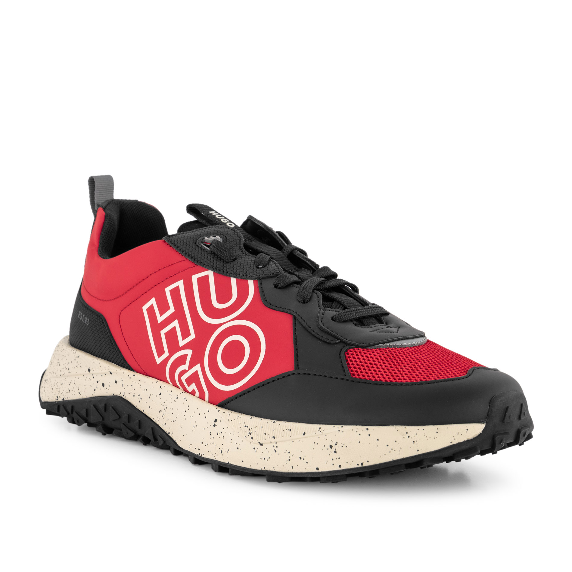 HUGO Herren Sneaker rot Textil & Canvas