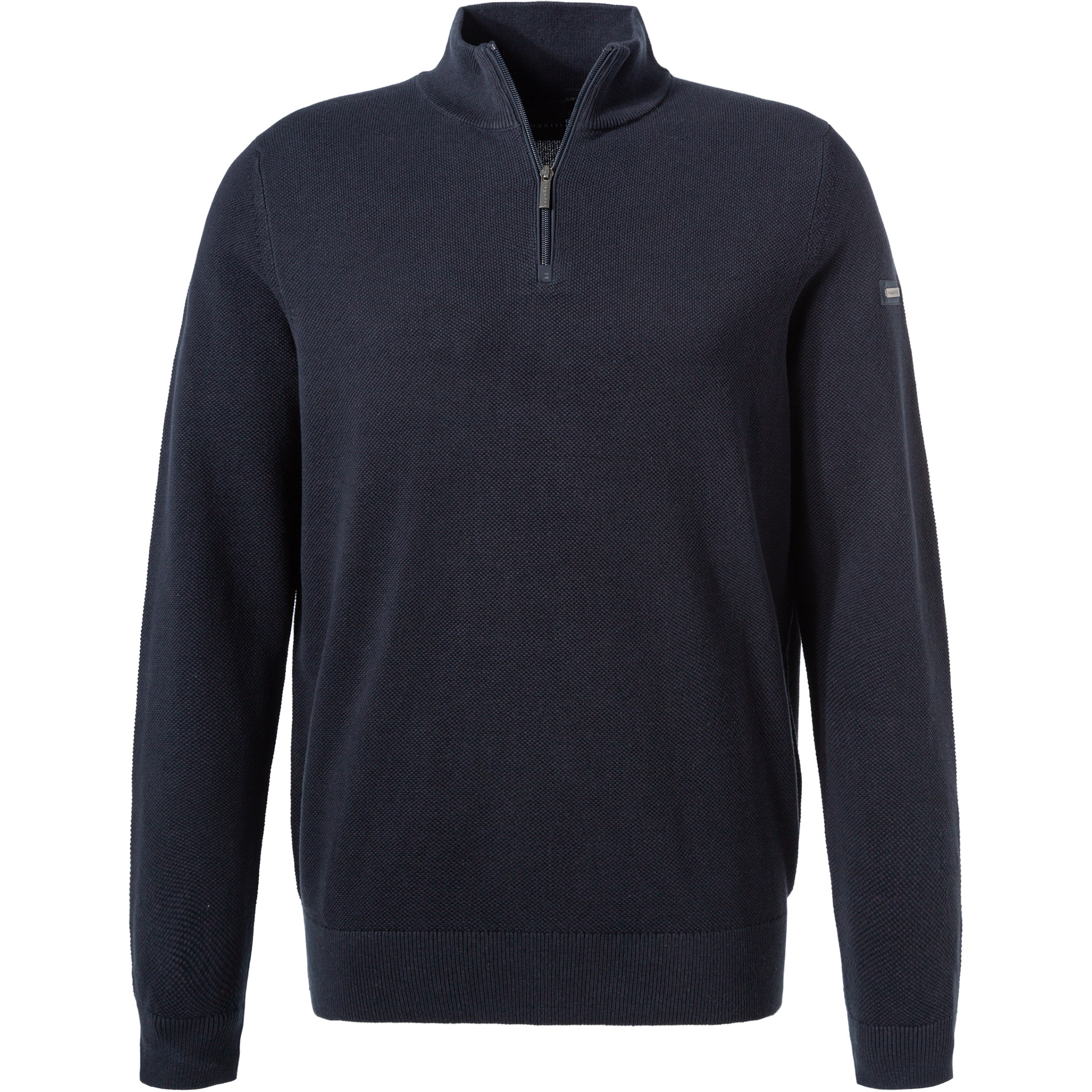 bugatti Herren Cardigan blau unifarben