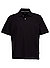 PoloShirt, Baumwoll-Piqué, schwarz - schwarz