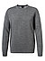 Pullover, Wolle, grau meliert - dunkelgrau