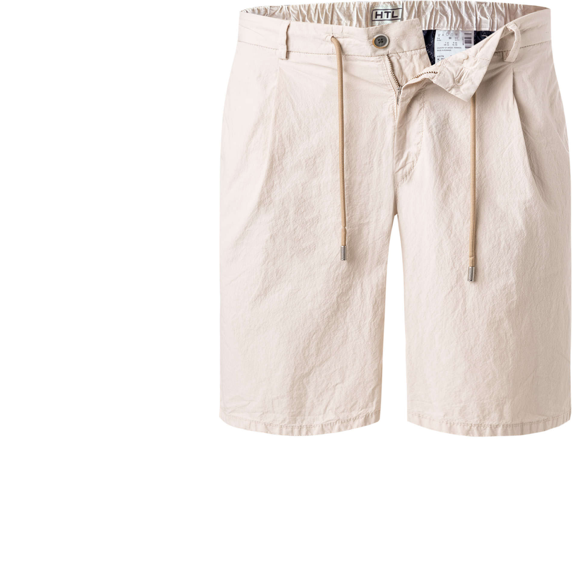 HILTL Herren Bermudashorts beige Slim Fit