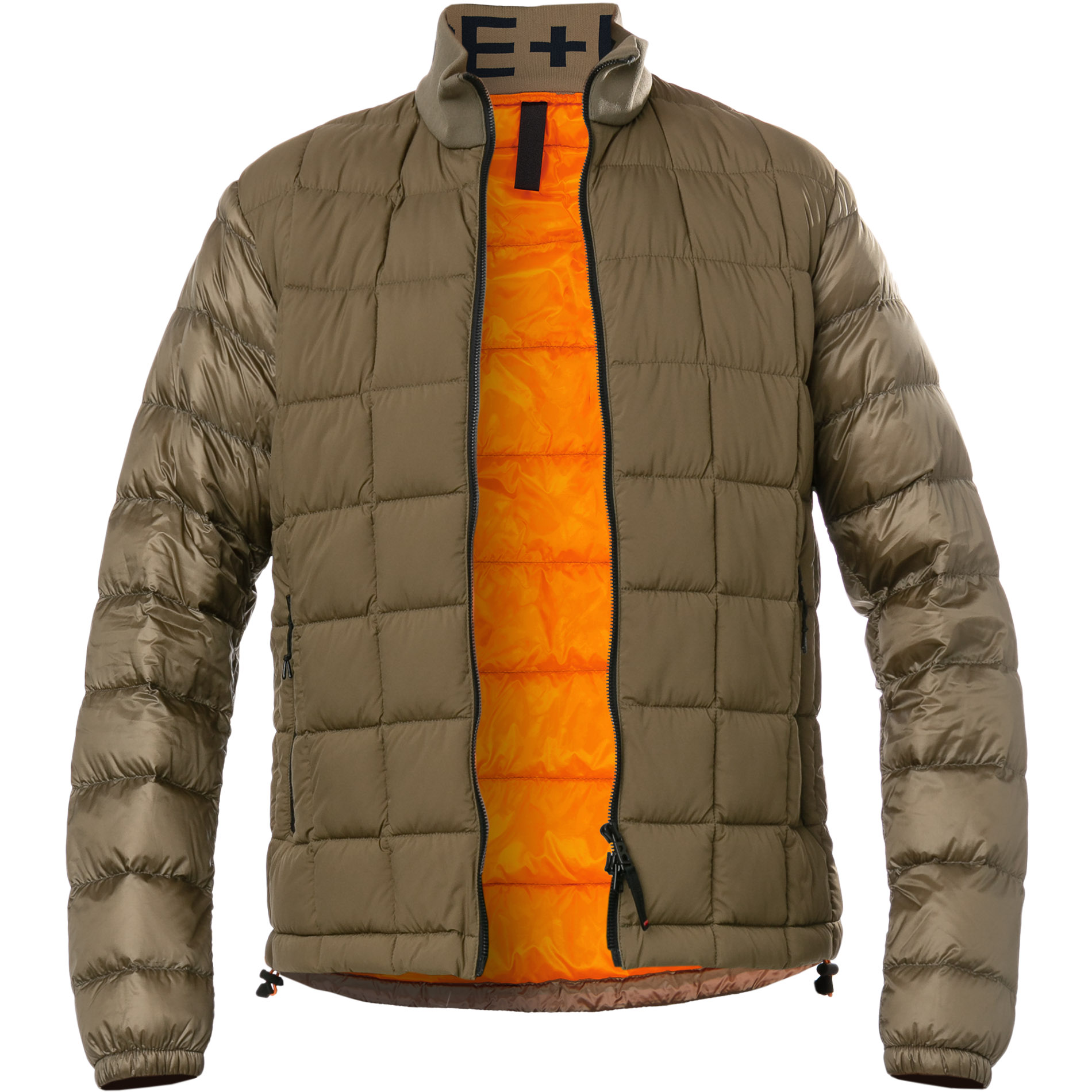 FIRE + ICE Herren Daunenjacke grün unifarben