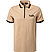 Zip-Polo, Baumwoll-Jersey, sand - sand