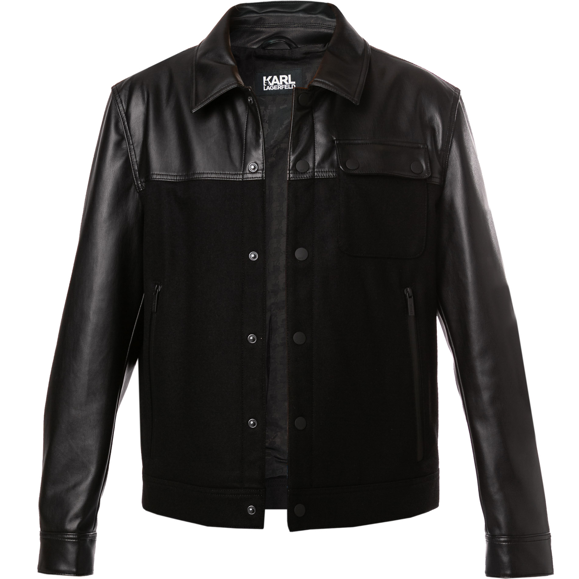 KARL LAGERFELD Herren Jacke schwarz
