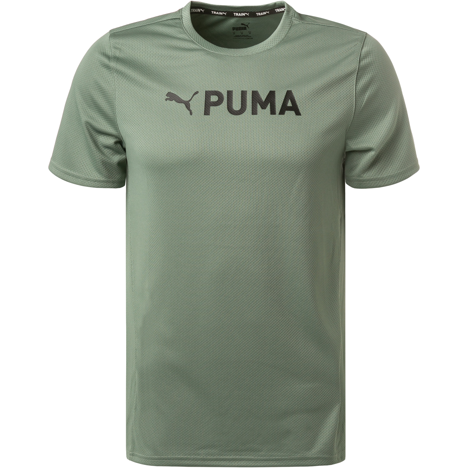 PUMA Herren T-Shirt grün Mikrofaser/Funktion unifarben