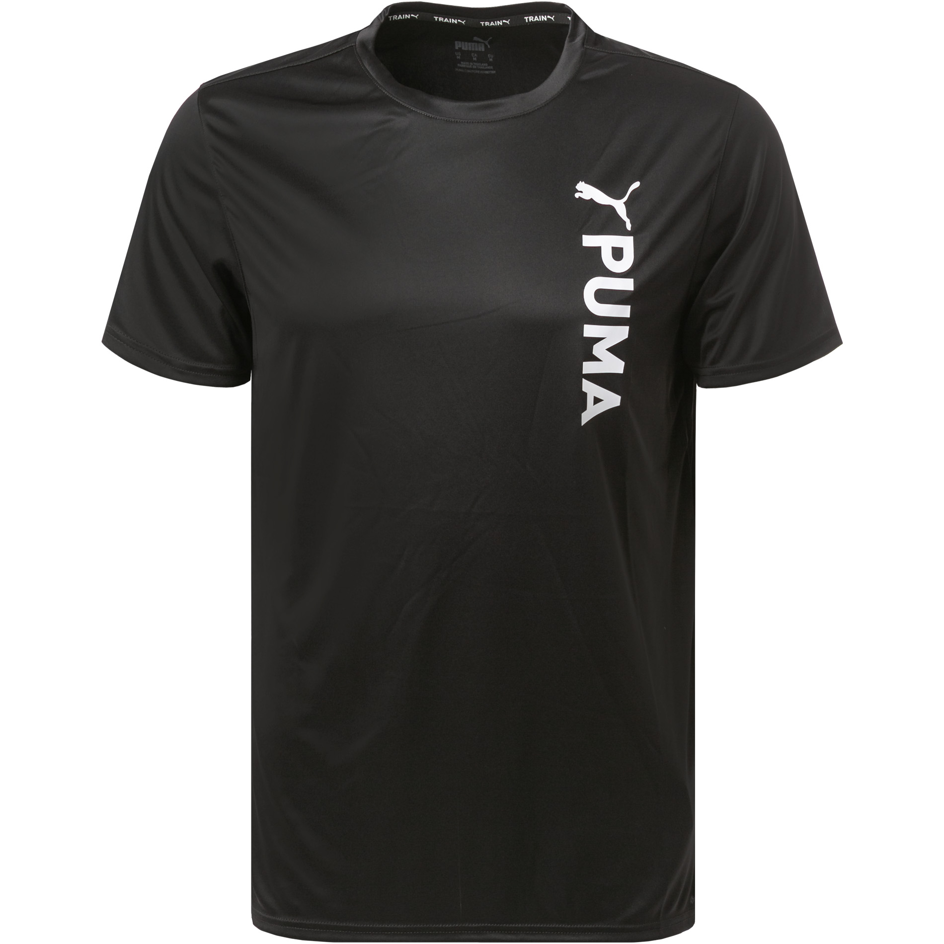 PUMA Herren T-Shirt schwarz Mikrofaser/Funktion unifarben