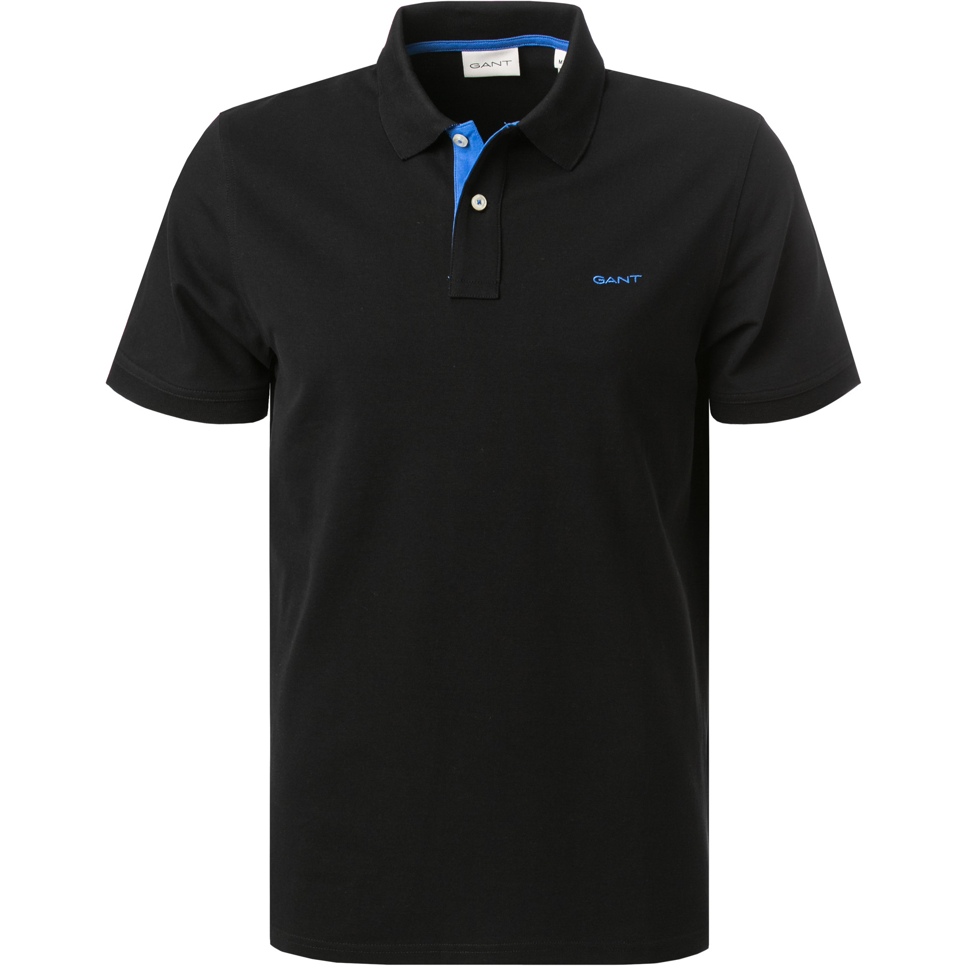 Gant Herren Polo-Shirt Schwarz