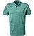 Polo-Shirt, Baumwoll-Jersey, grün meliert - minze