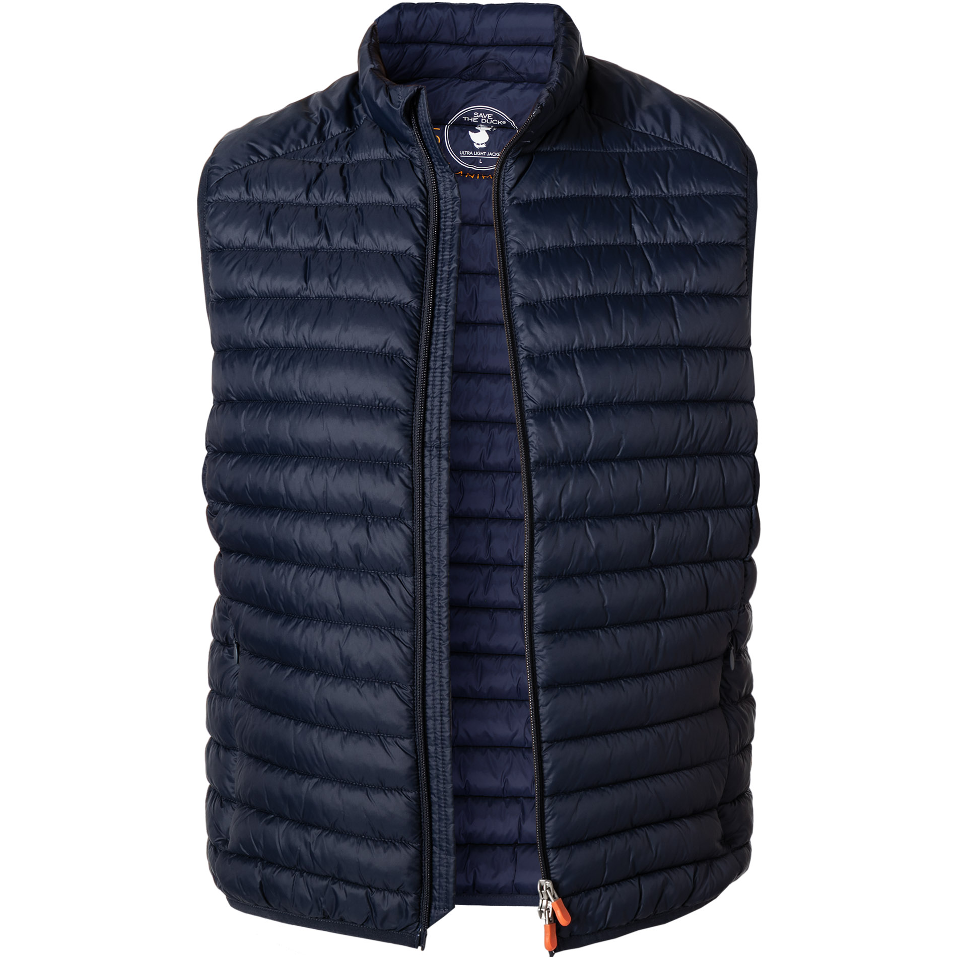 Save The Duck Herren Steppweste Blau Unifarben