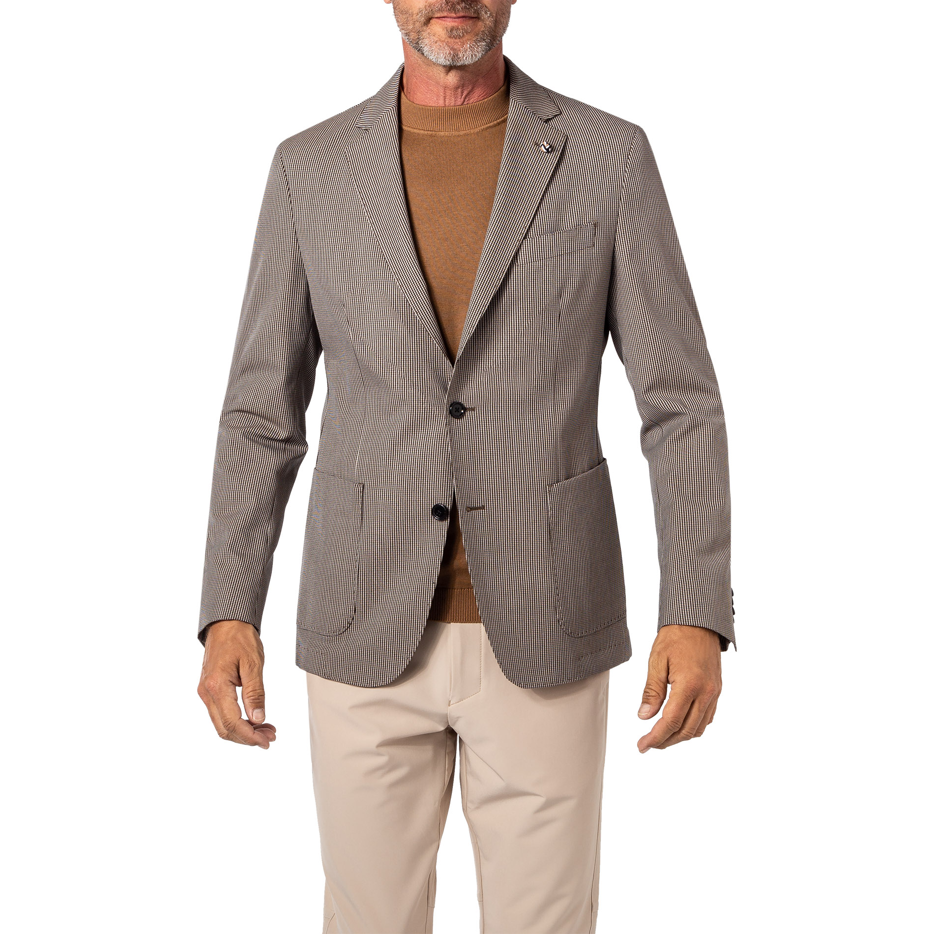 BOSS Black Herren Sakko schwarz gemustert Slim Fit
