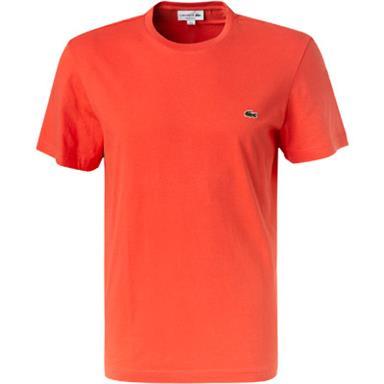 T-Shirt, Regular Fit, Baumwolle, orangerot