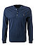 Polo-Shirt, Custom Slim Fit, Baumwoll-Jersey, navy meliert - navy