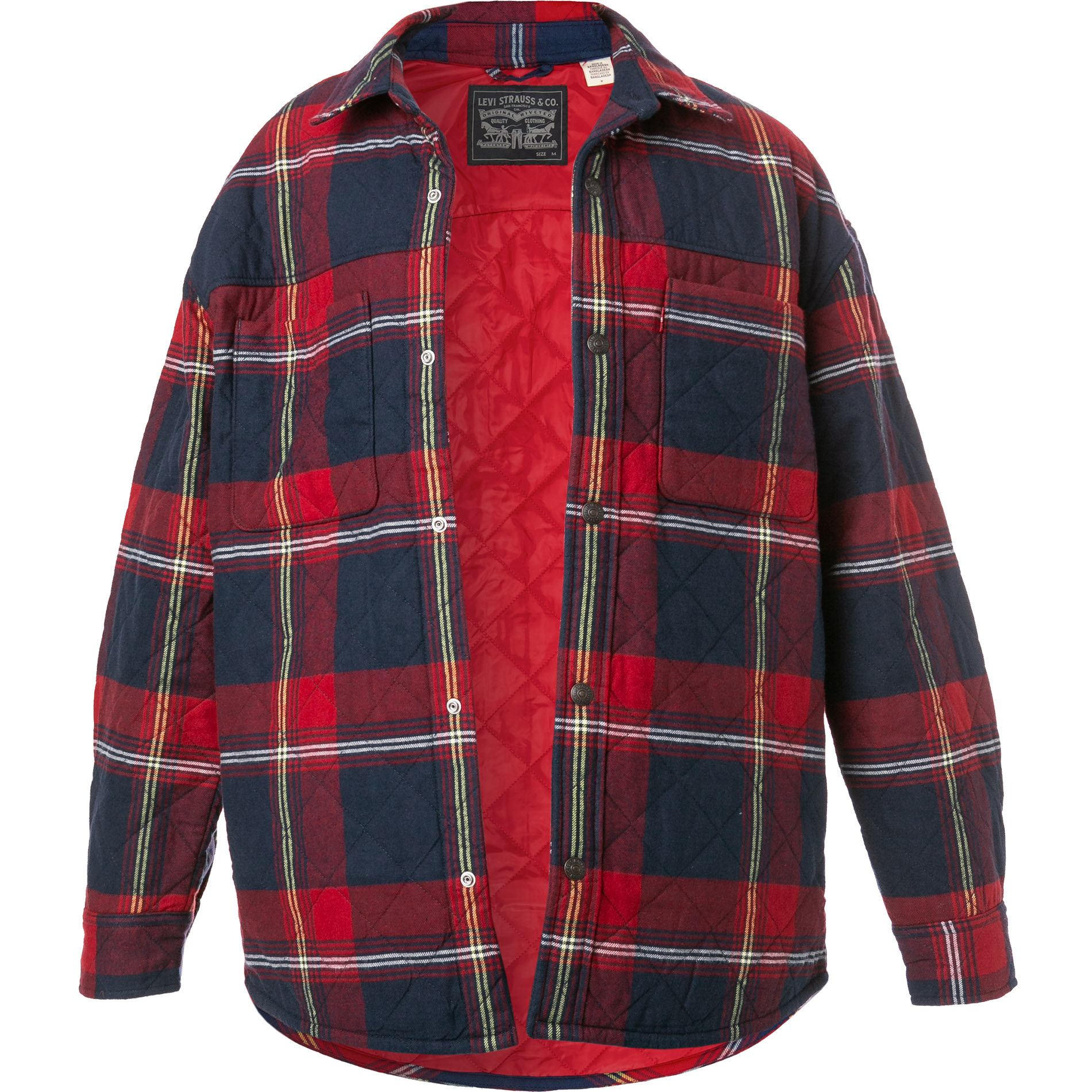 Levi's® Herren Jacke blau Baumwolle kariert