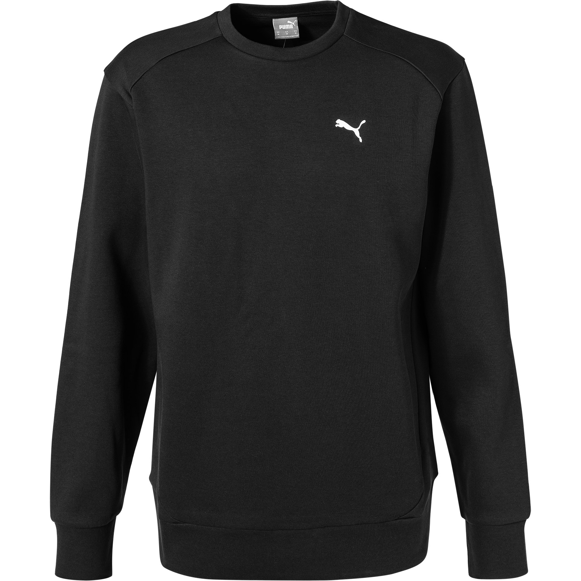 PUMA Herren Sweatshirt schwarz Baumwolle & Mix unifarben