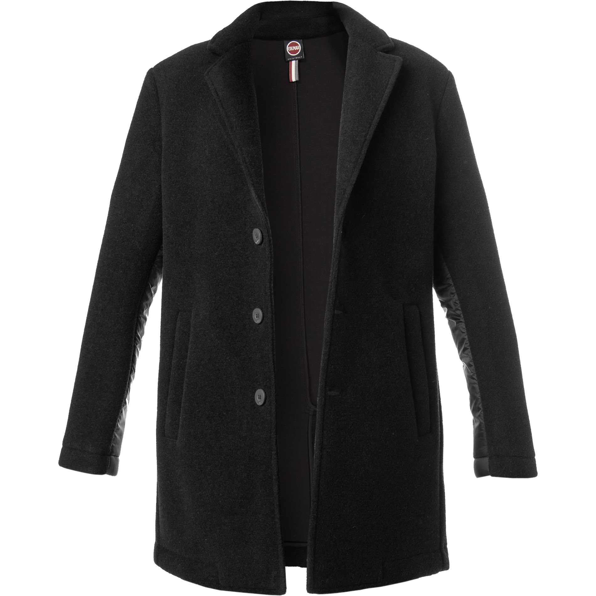 COLMAR Herren Jacke schwarz Schurwolle unifarben