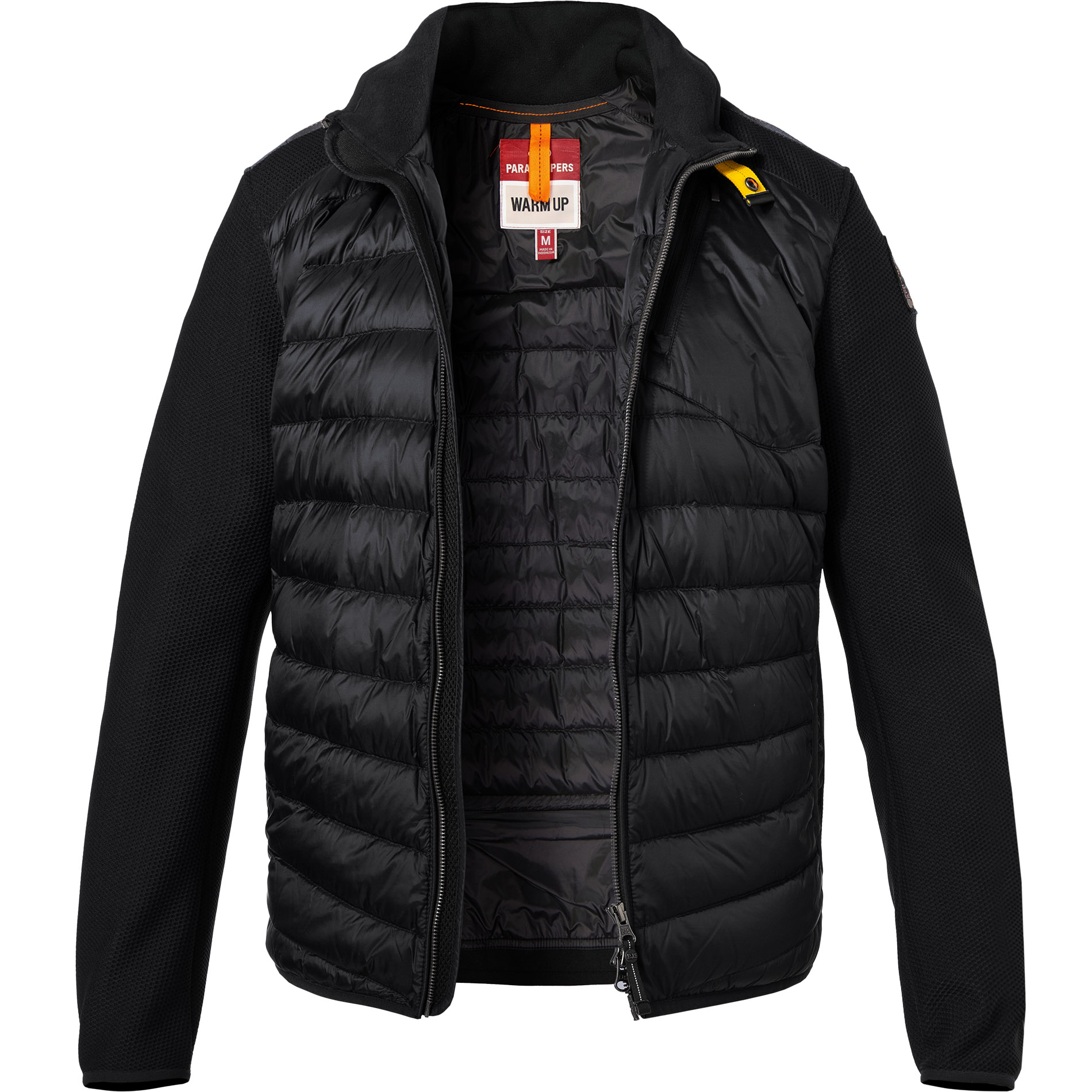 PARAJUMPERS Herren Steppjacke schwarz Mikrofaser unifarben