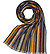 Schal, Wolle, multicolor gestreift - orange-multicolor