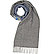 Schal, Reines Kaschmir, blau-grau - blau-grau