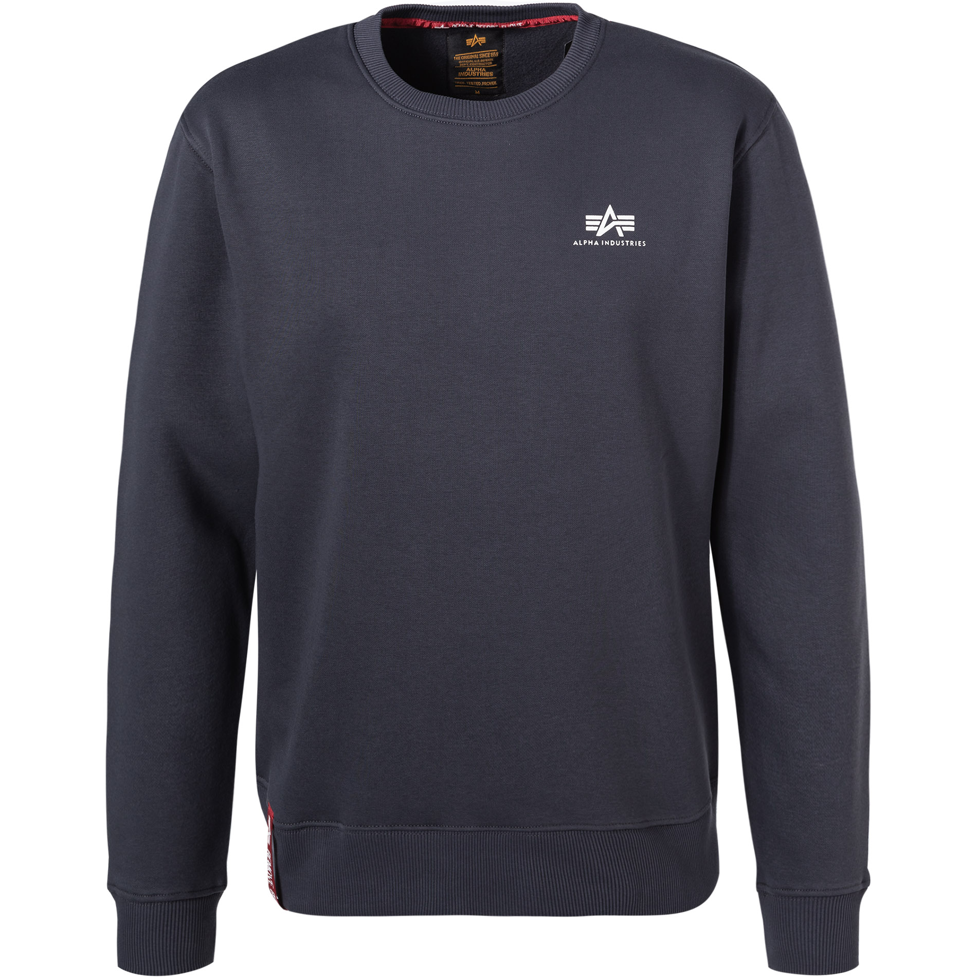 ALPHA INDUSTRIES Herren Sweatshirt blau unifarben