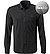 Hemd, Regular Fit, Bio Baumwoll-Stretch, schwarz - schwarz