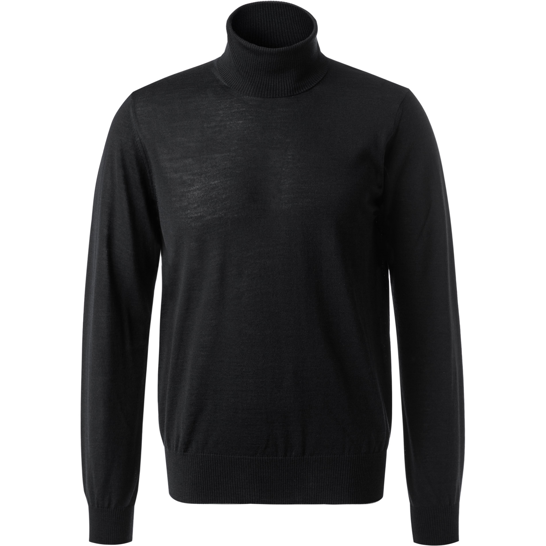EMPORIO ARMANI Herren Rollkragenpullover schwarz unifarben
