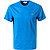 T-Shirt, Regular Fit, Baumwolle, blau - blau