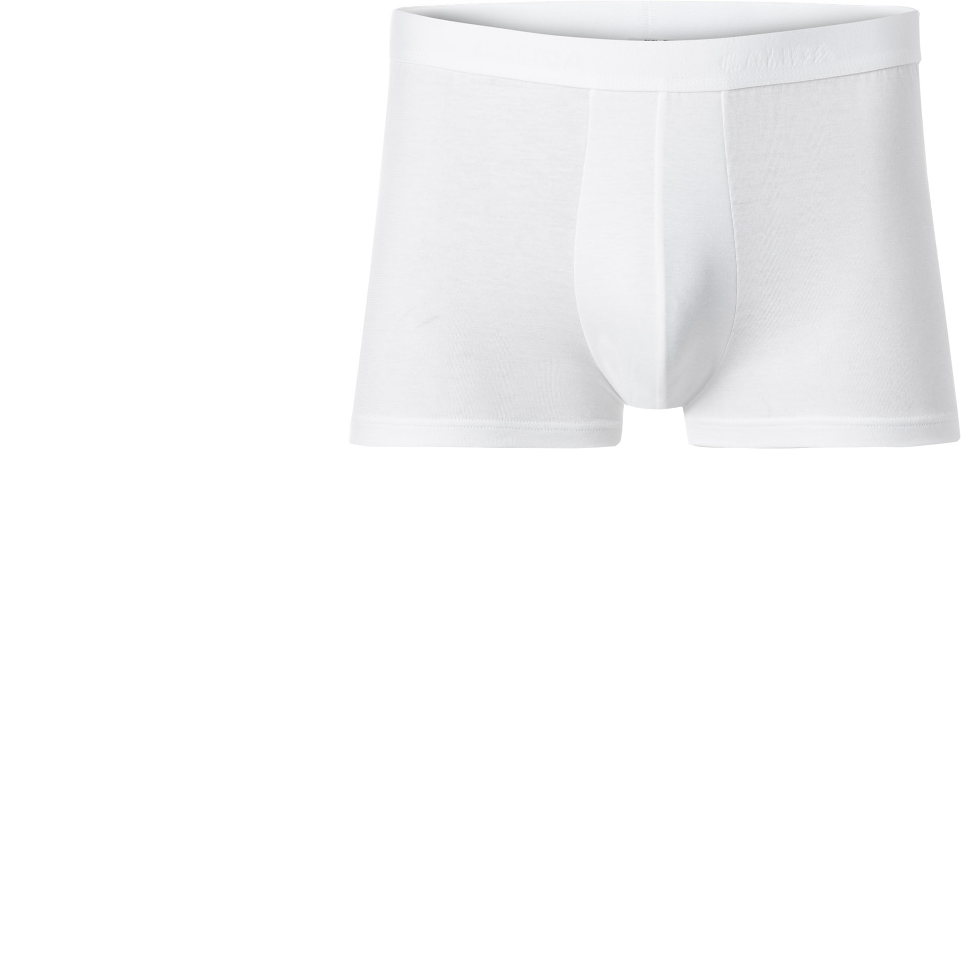 CALIDA Herren Trunk weiß Baumwolle unifarben