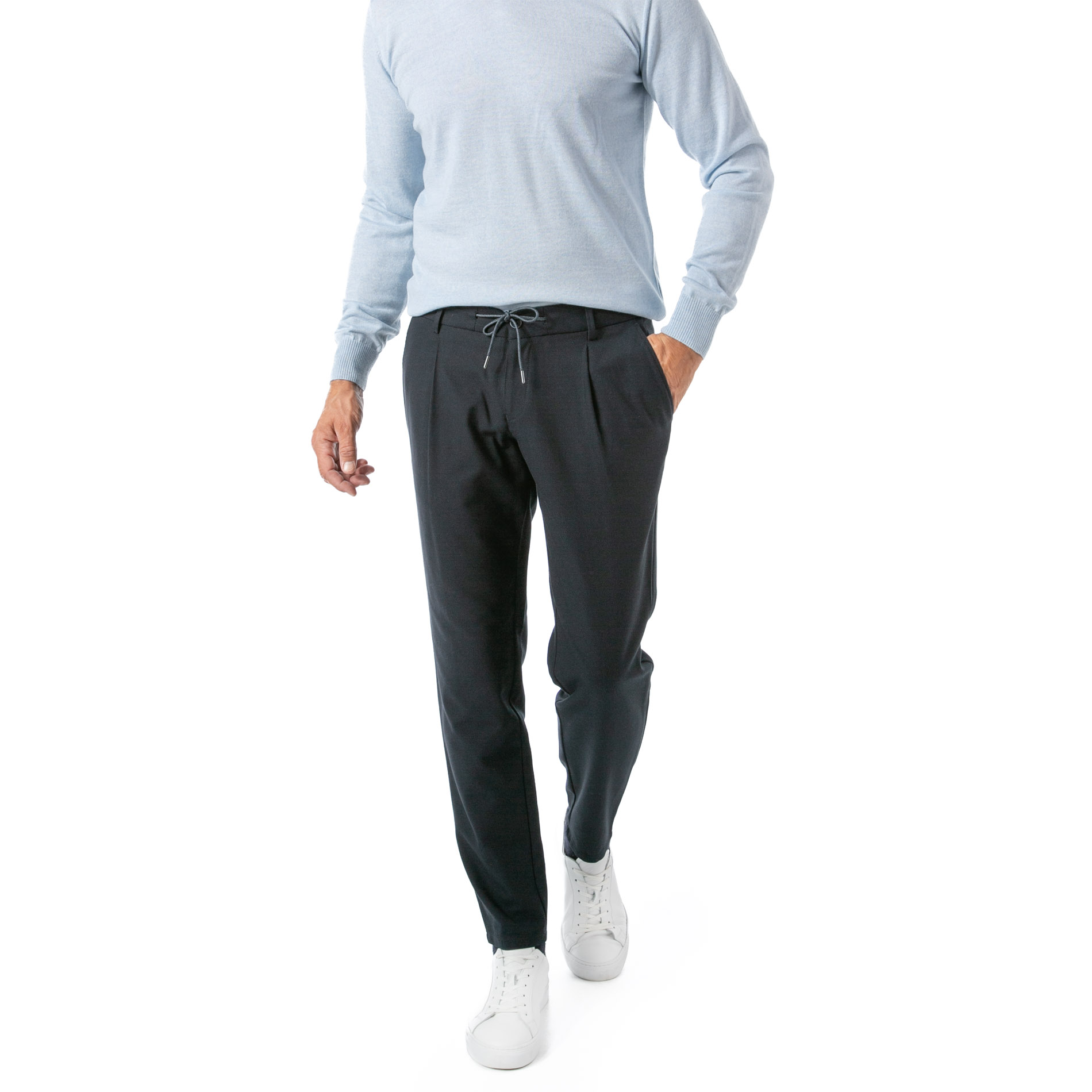 HILTL Herren Hose blau Slim Fit