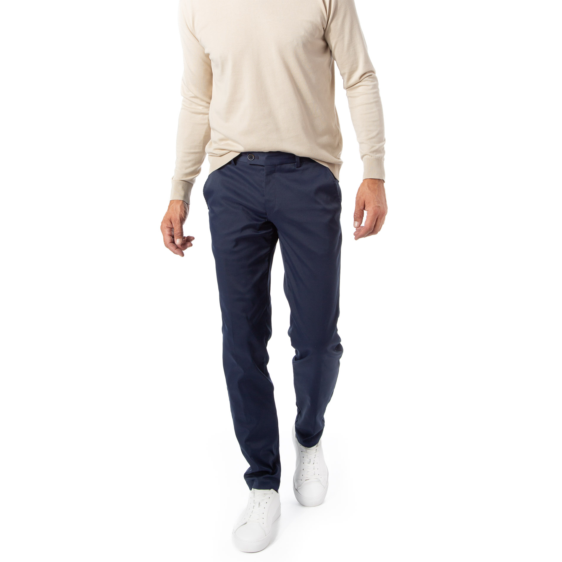 HILTL Herren Hose blau Slim Fit