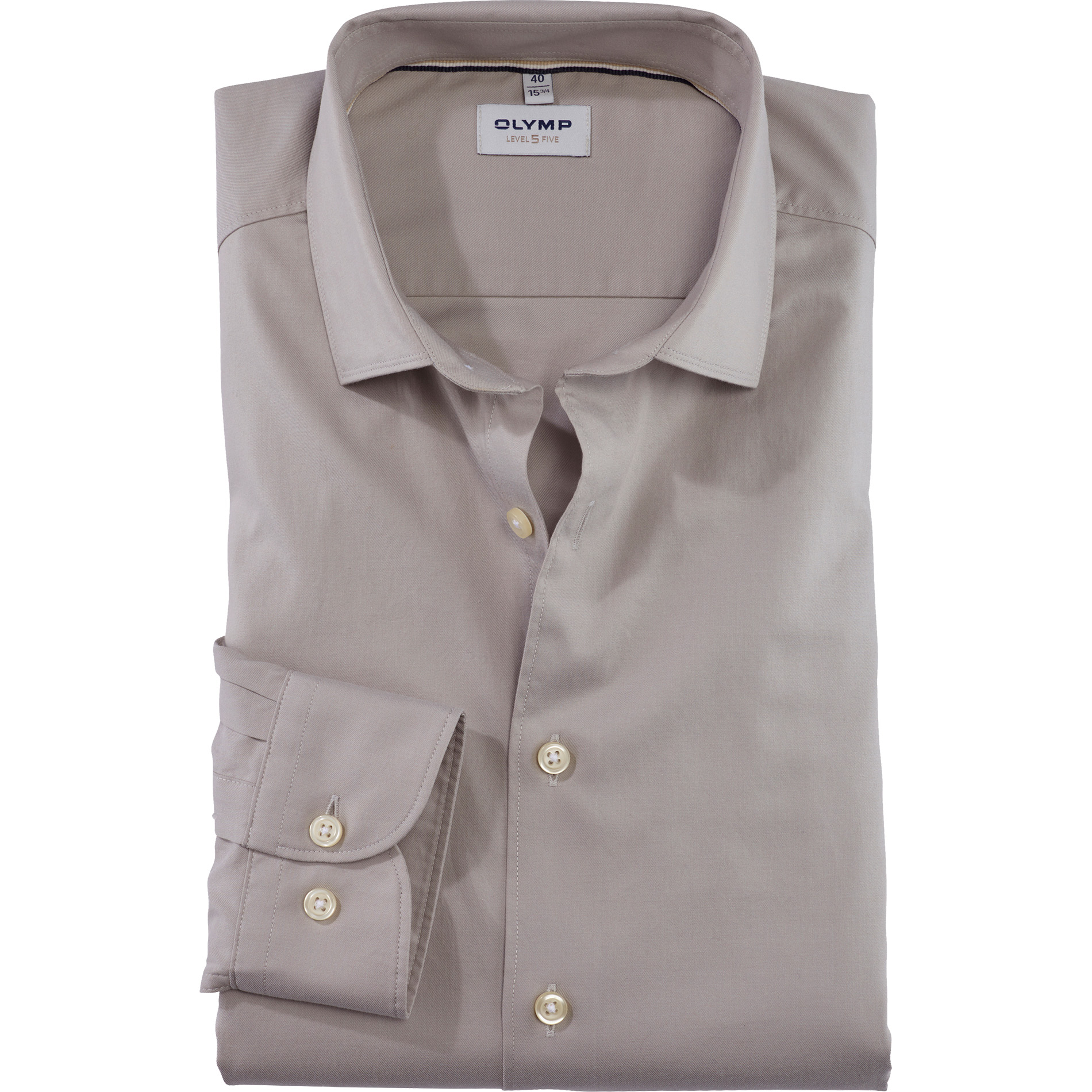 OLYMP Herren Hemd beige