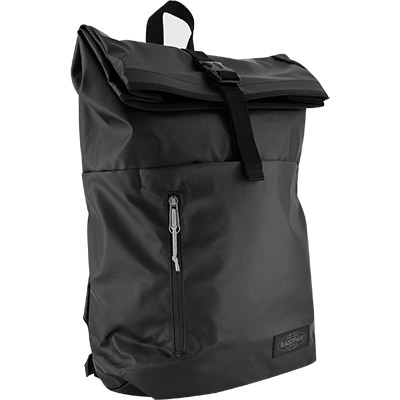 Eastpak macnee 24l roll shop top coated backpack in black