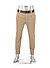 Bundfaltenhose Mike, Pima Baumwolle cropped, beige - beige