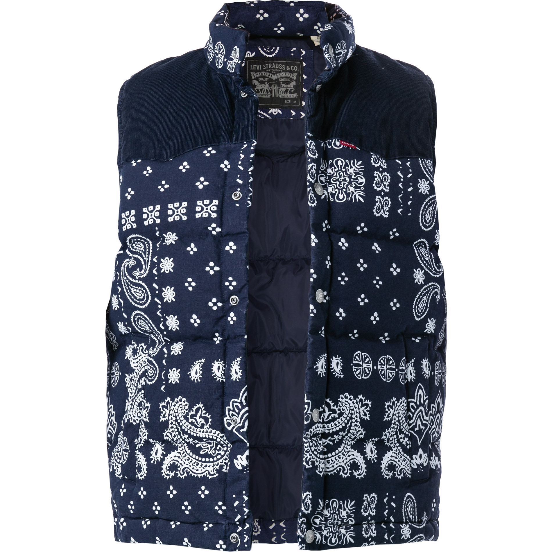 Levi's® Herren Jacke blau Baumwolle gemustert