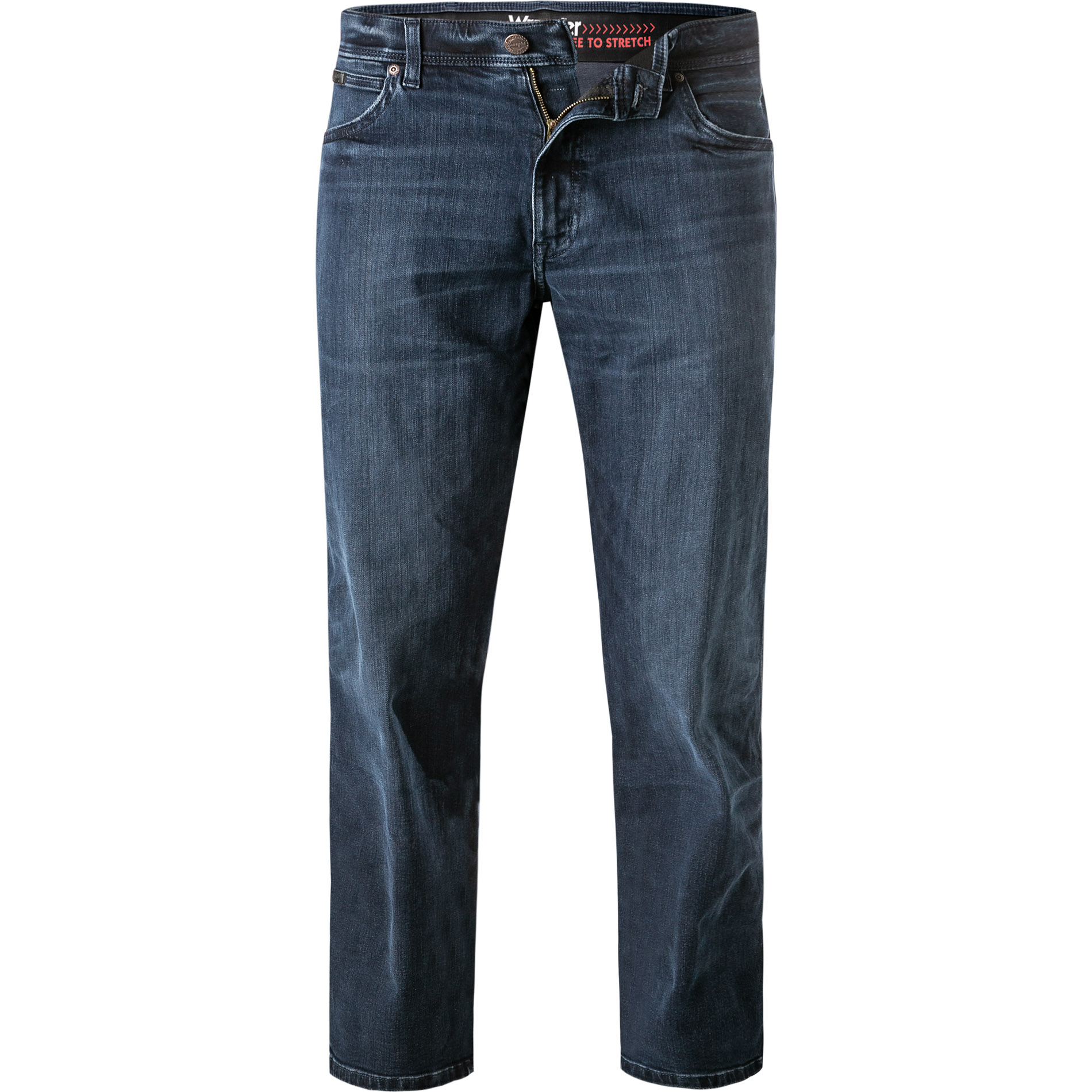 Wrangler Herren Jeans blau Baumwolle Straight Fit