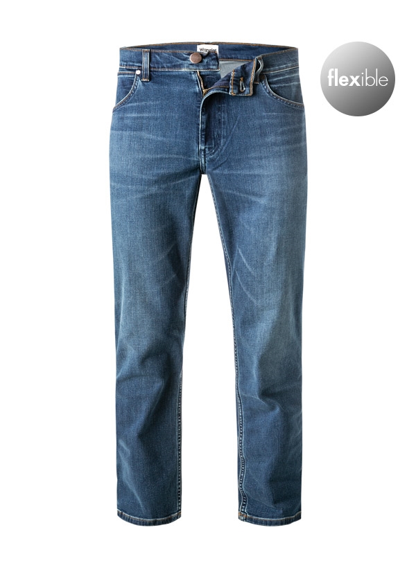 Jeans Greensboro Regular Straight Baumwoll-Stretch dunkelblau