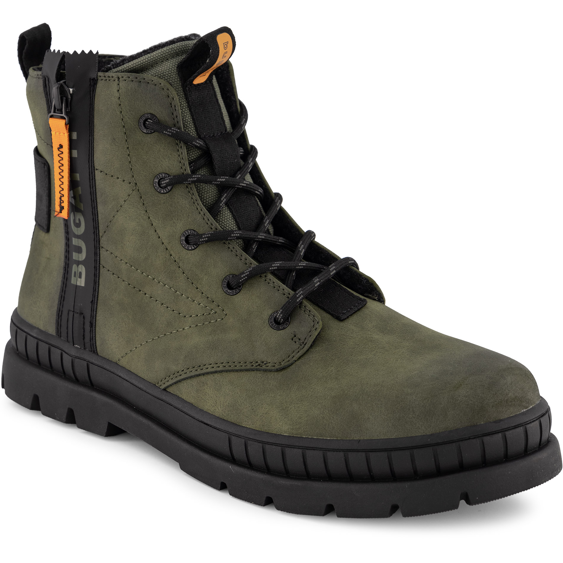bugatti Herren Stiefeletten grün Nubuk-/Veloursleder