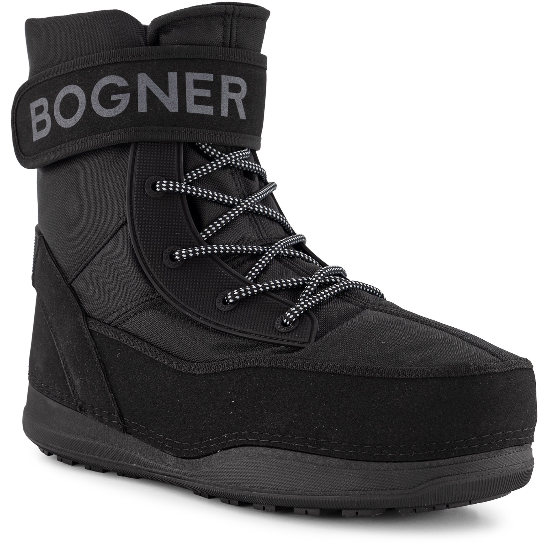 BOGNER Herren Schneeboots schwarz Synthetik