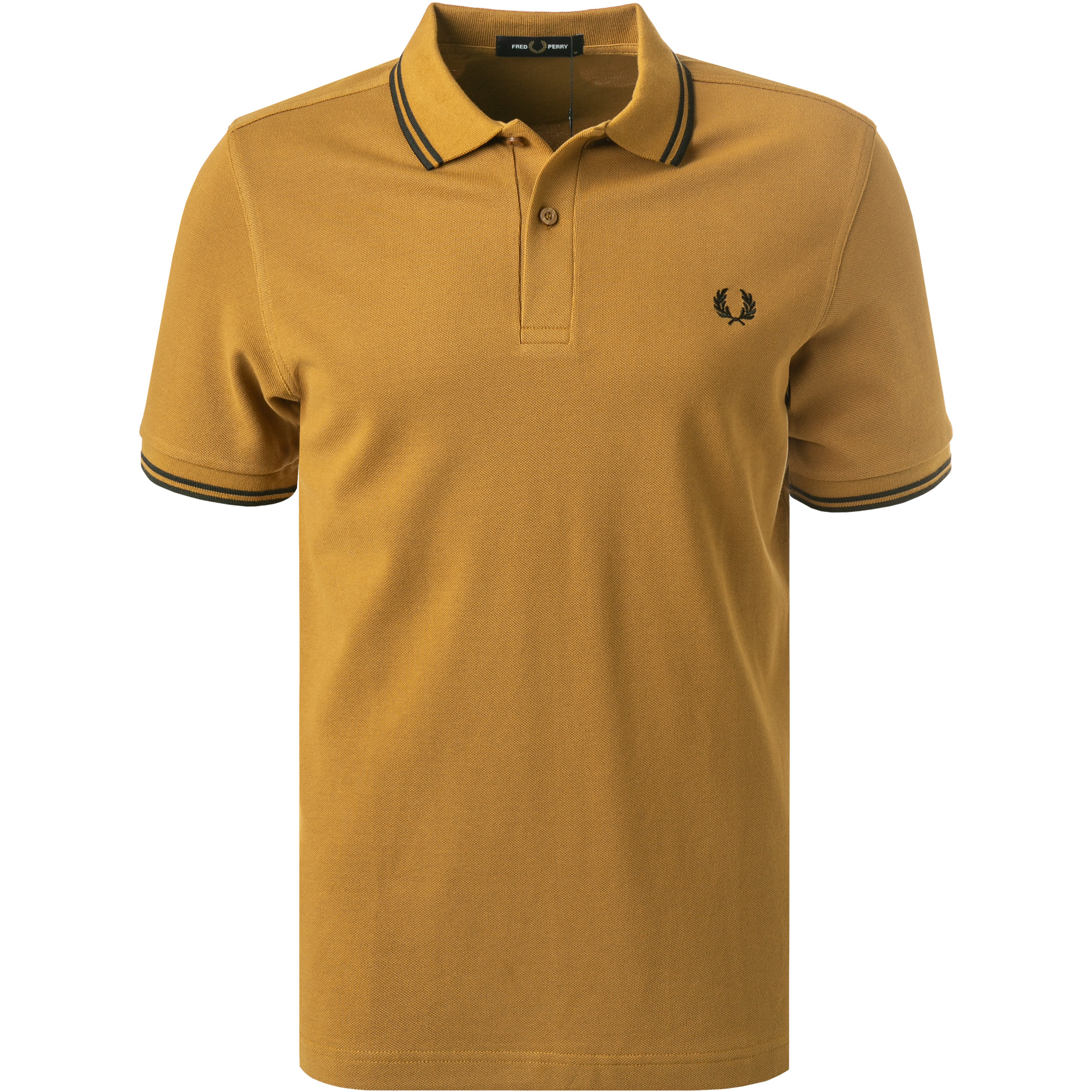 Fred Perry Herren Polo-Shirt braun Baumwoll-Piqué