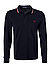 Polo-Shirt, Baumwoll-Piqué, navy - navy-white-red