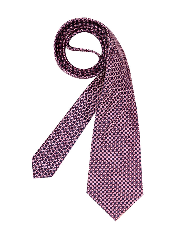 Krawatte Seide violett-rosa gemustert