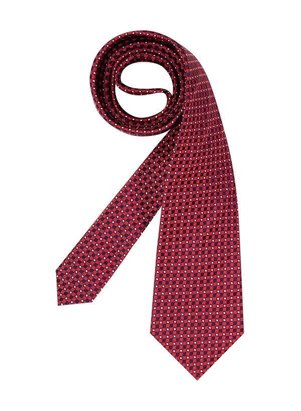 Krawatte Seide rot gemustert