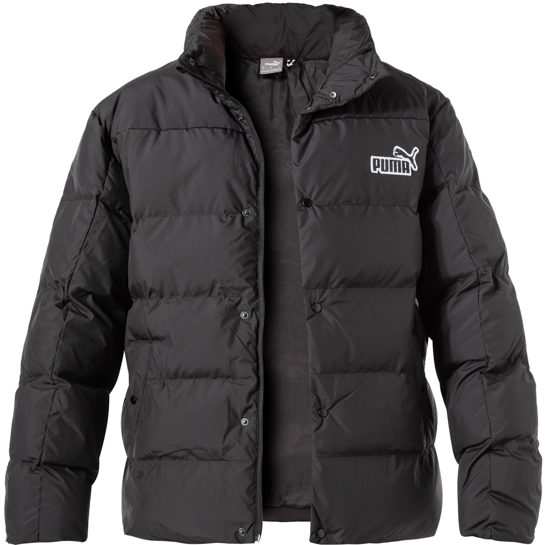 PUMA Herren Steppjacke schwarz Mikrofaser/Funktion unifarben