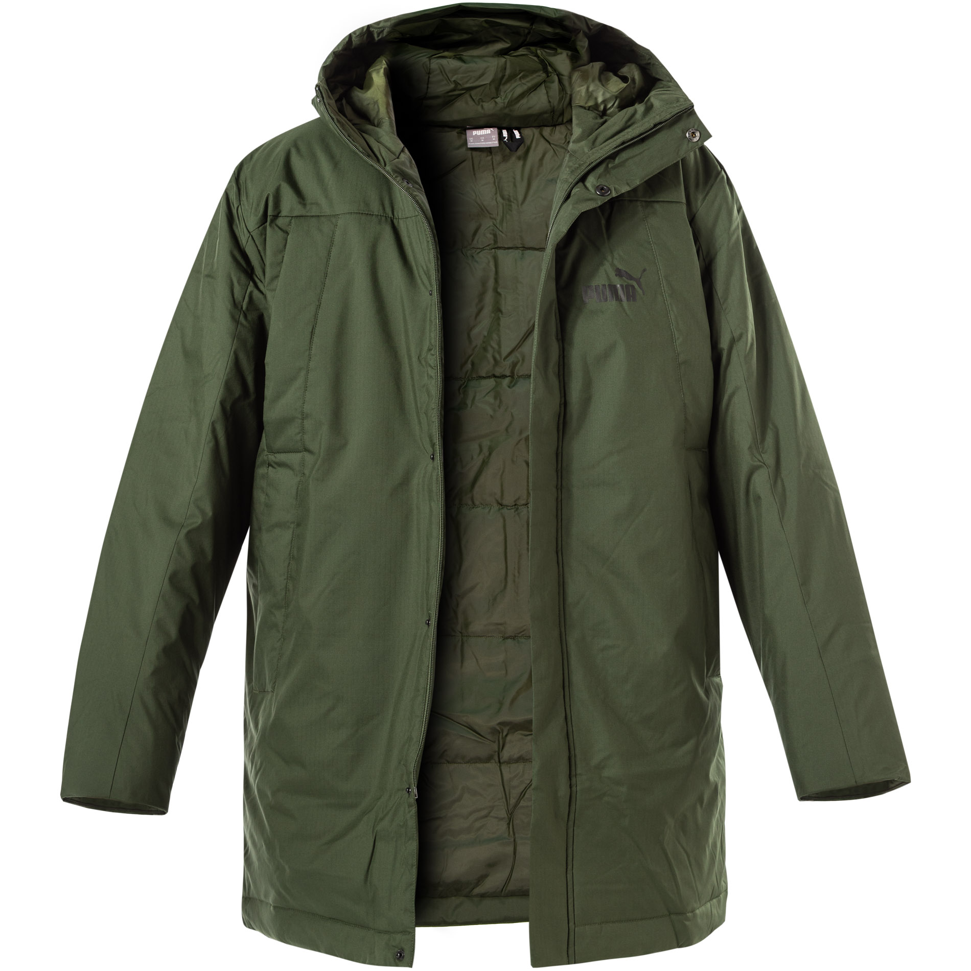 PUMA Herren Mantel grün Mikrofaser/Funktion unifarben