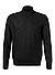 Stehkragenpullover, Schurwolle, schwarz - schwarz