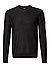 Pullover, Modern Fit, Baumwolle, schwarz - schwarz